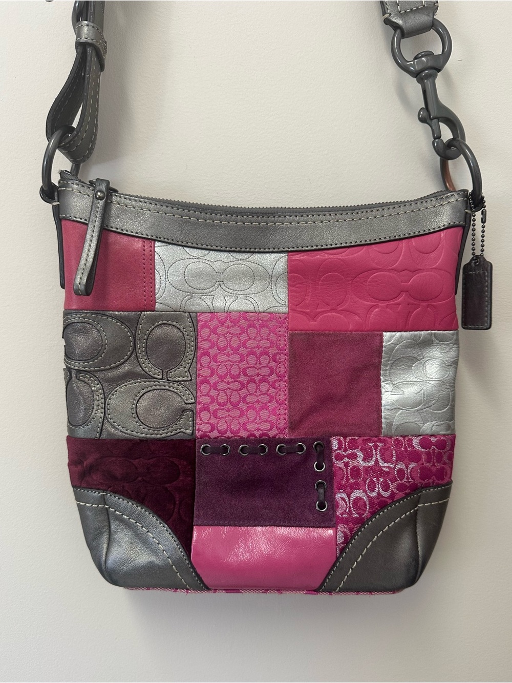 Coach Y2K Multicolor Patchwork Crossbody Bag